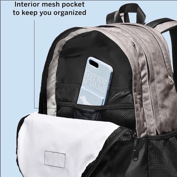 Vs/pink bling campus backpack - Picture 2 of 4